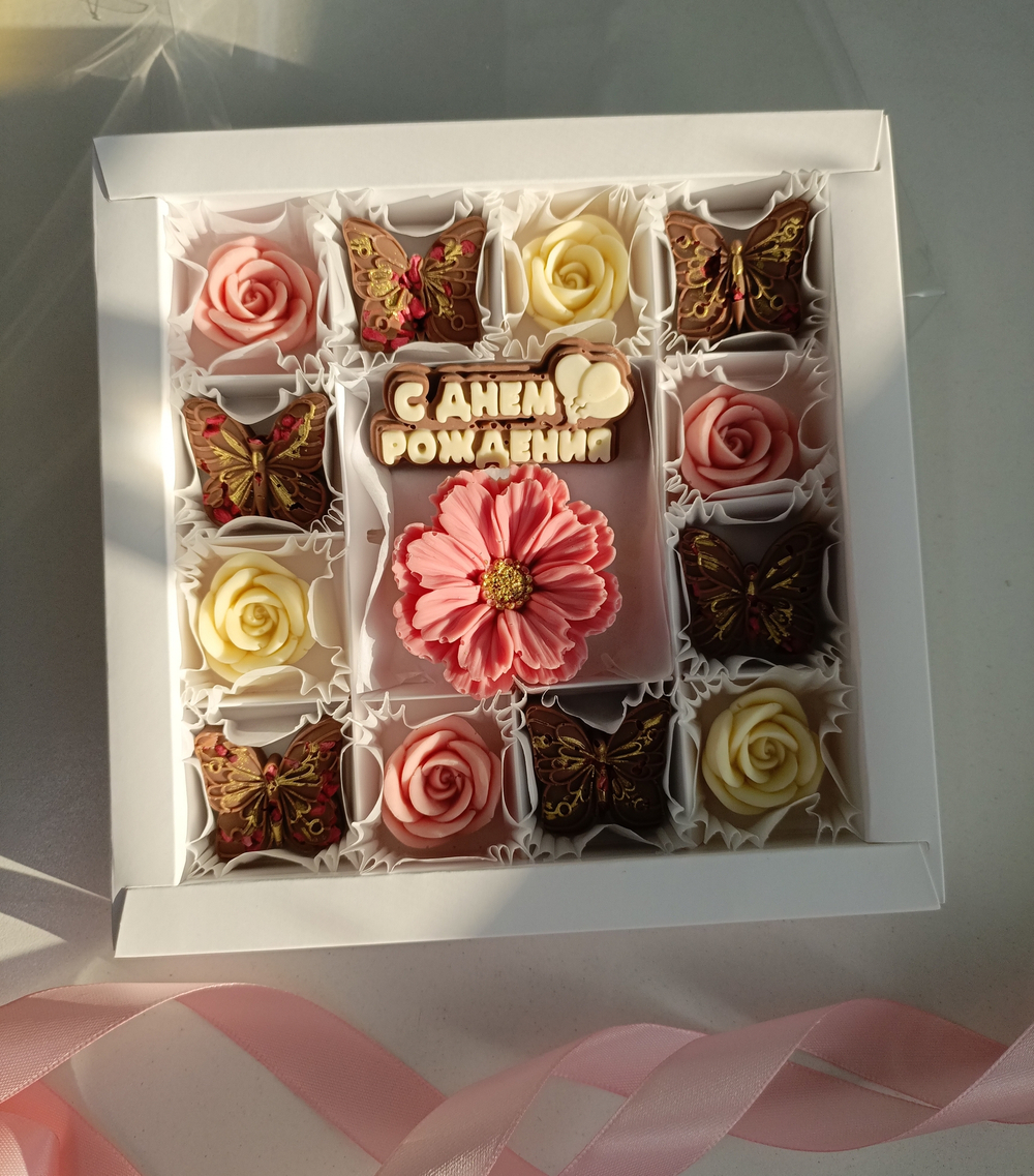 Шоколад ручной работы "Цветы"