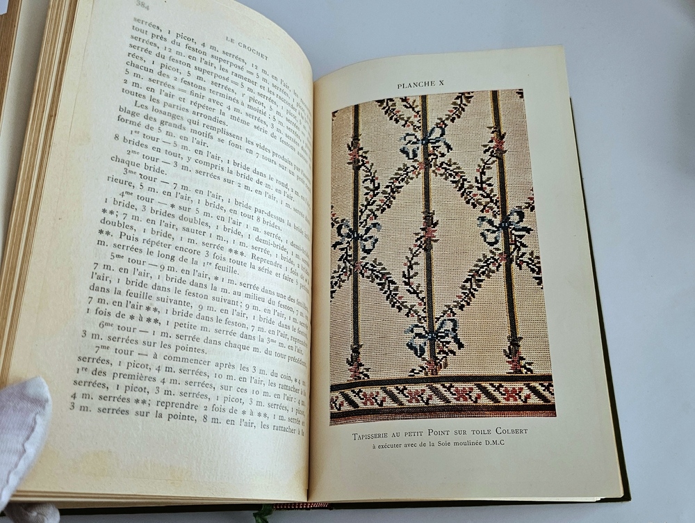 "Encyclopedie des ouvrages de dames. Nouvelle ed. revue et augmentee (Энциклопедия женских рукоделий)". Dillmont, Therese de. (Тереза де Дильмон). 1910г.