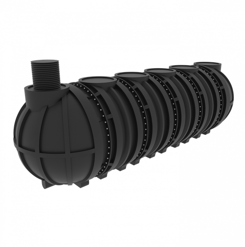 Емкость подземная горизонтальная Мультпласт M30 30000 л. горизонтальная (7960x2400x2400см;1080кг;черный) - арт.555434.34