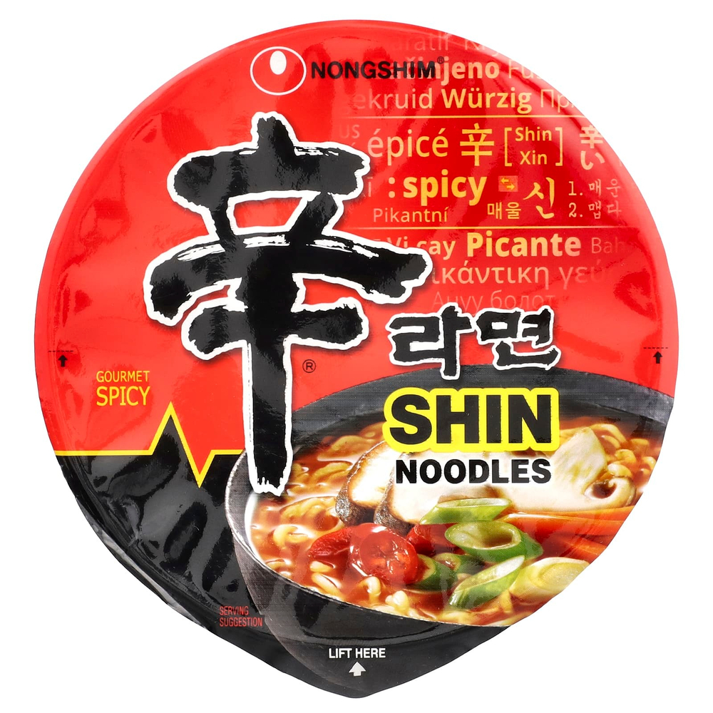 Nongshim, Shin Noodles, Gourmet Spicy, 114 г (4,02 унции)