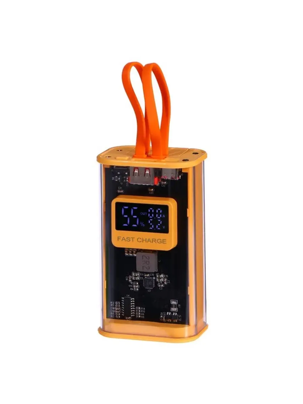 Внешний портативный аккумулятор CRR-30, 10000 мАч, 2USB, 3 А