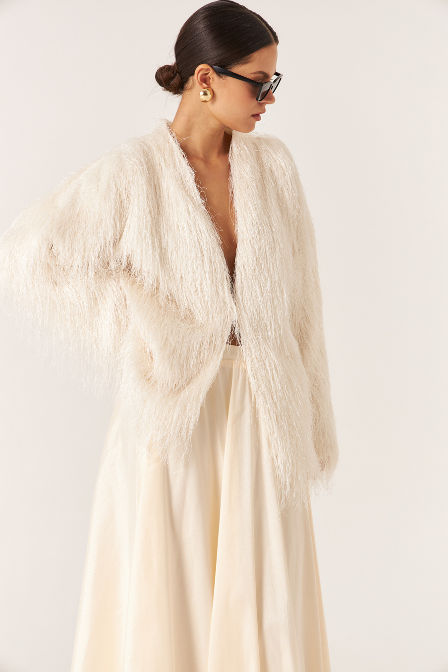 Кардиган из бахромы