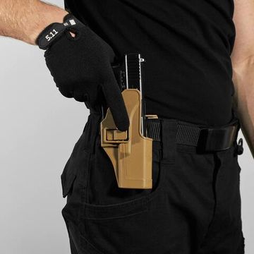 Кобура пластиковая для пистолета Glock S17, coyote