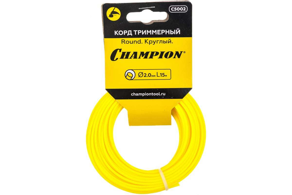 ЗИП Корд триммер (леска) 2,0мм, 15м Champion круглый