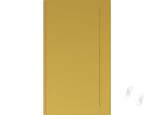 Кухня "Перфетта": горчица софт комплектация 1 (корпус белый)