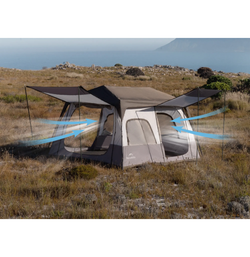 Палатка Naturehike Cape 8.3 быстросборная, серая