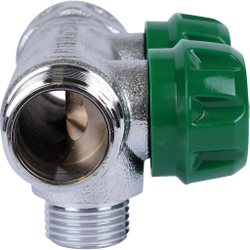 Коллектор регулирующий хром (дизайн FAR)  3/4", 2 отвода 1/2"