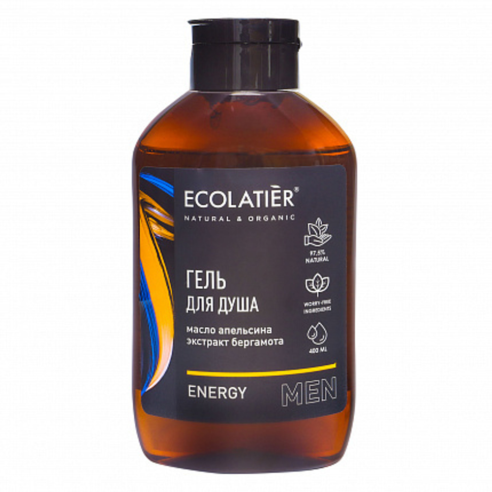 Ecolatier Men Гель для душа Energy, 400 мл
