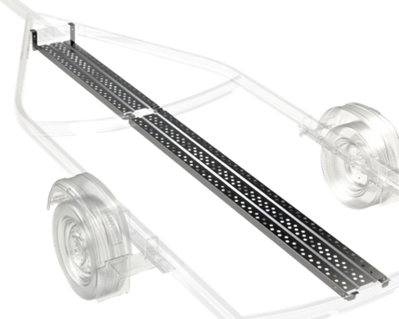 Трап для прицепа МЗСА 821131.202-302/МЗСА L 6522-1.19 исп 202-302 /цинк/ (длинная секция 2210 мм)