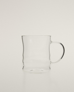 Zara Home чашка из боросиликатного стекла, цвет прозрачный, 11.8 см