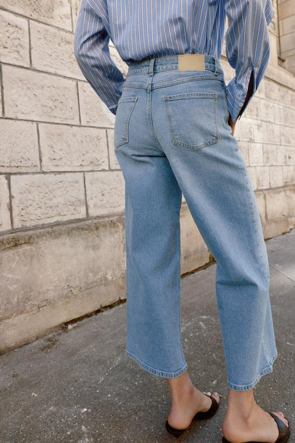 Z1975 ДЖИНСЫ-КЛОТТЫ С ВЫСОКОЙ ТАЛИЕЙ COMFORT - ZARA