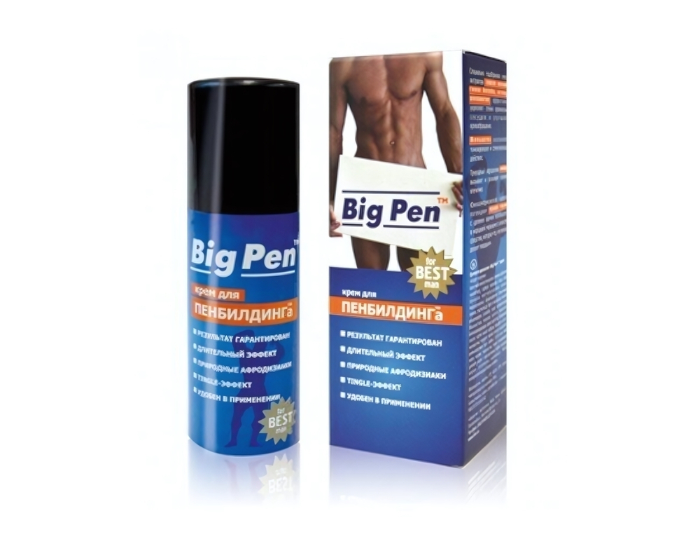 Крем для увеличения пениса BIG PEN, (50 г) (Цвет: прозрачный)