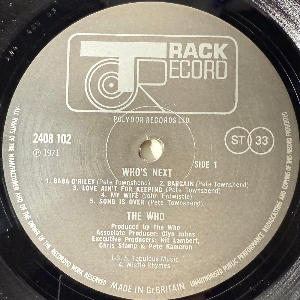The Who – Who's Next (Англия 1971г.)