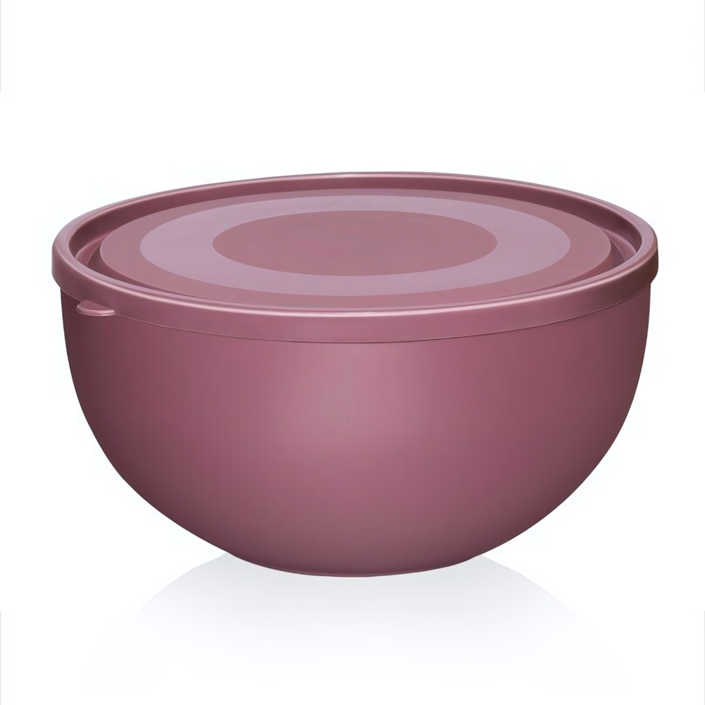 Салатница с крышкой 4 л цвет в ассортименте