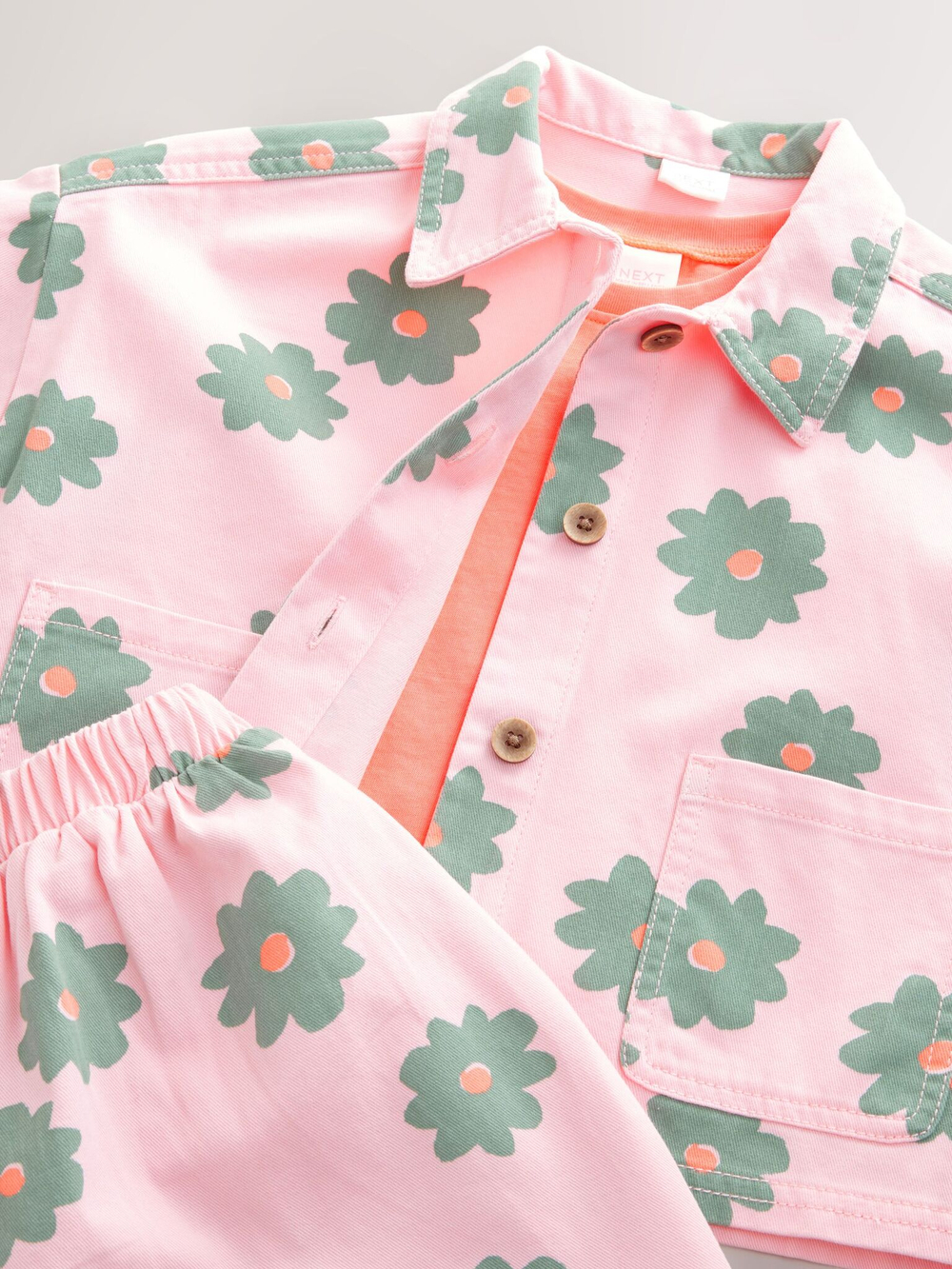 Комплект из трех предметов для девочки Next AC9-251, Розовый, Хаки