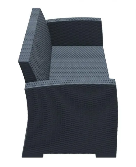 Диван пластиковый с подушками Monaco Lounge XL, антрацит