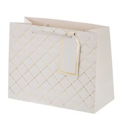 GAEM Пакет подарочный (бумага 210г/м2, блок 12шт), L23 W10 H18 см, 5в.