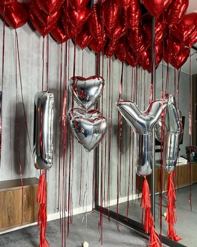 Набор шаров влюбленные №7