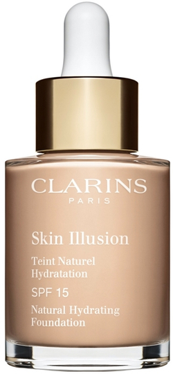 Clarins Skin Illusion Natural Hydrating Foundation - Осветляющий увлажняющий тональный крем SPF 15, 30 ml