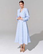 Платье из премиального твида длины миди