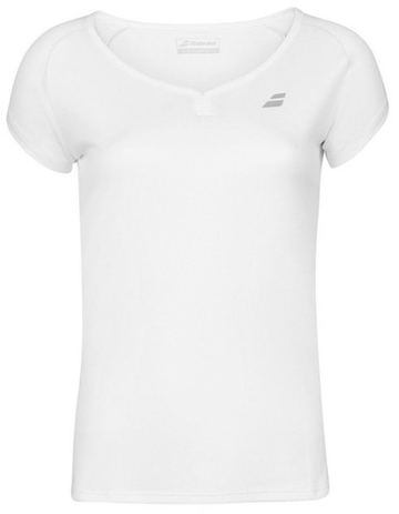 Футболка для девочки теннисная Babolat Play Cap Sleeve Top Girl - белый