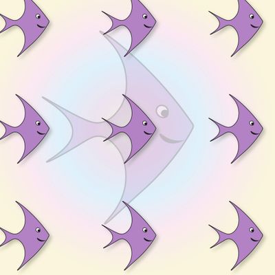 Фиолетовые веселые скалярии