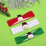 Повязка на голову детская «New Little Mi Mi - Снеговичок Бамби», микс 3 цвета, 4*16.5см