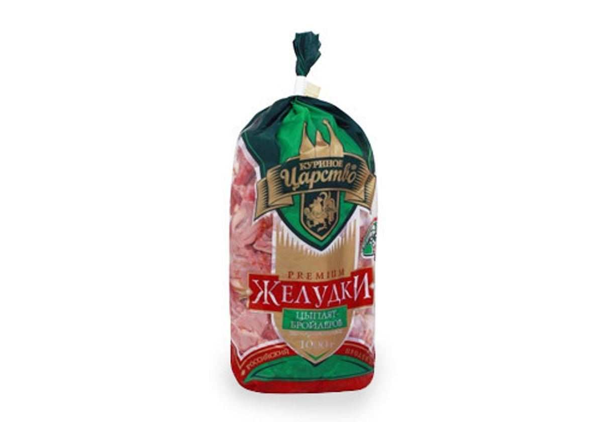 Желудки цыплят замороженные "Куриное царство", 1кг