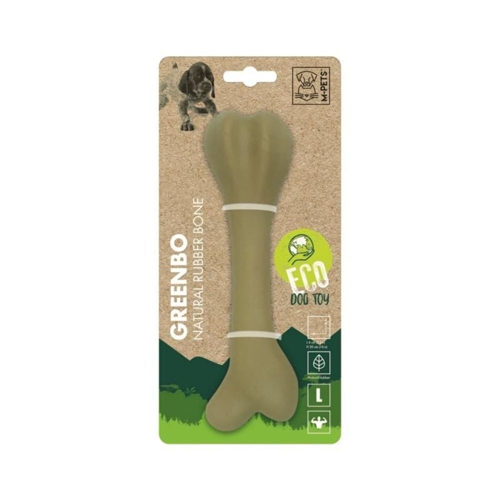 Игрушка для собак M-PETS GREENBO кость из натурального каучука, L, 20x6x4,5 см Игрушка для собак M-PETS GREENBO кость из натурального каучука, L, 20x6x4,5 см
