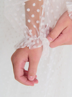 Пышное платье Уэнсдэй Аддамс (Wednesday Addams) в горох