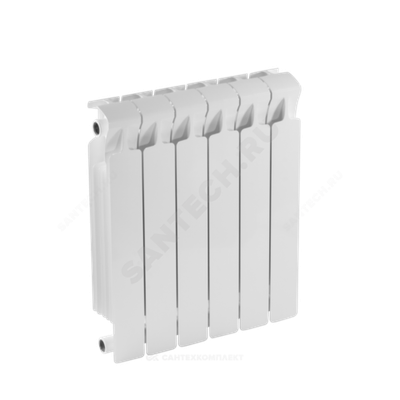 Радиатор биметаллический Monolit 500 6 секций Qну=1176 Вт RAL 9016 (белый) RIFAR RM50006