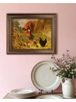 Картина интерьерная на холсте в раме 25*31 см