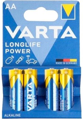 Батарейка Varta Longlife Power AA/LR6 , ( 4 ) шт. в блистере, 04906121414