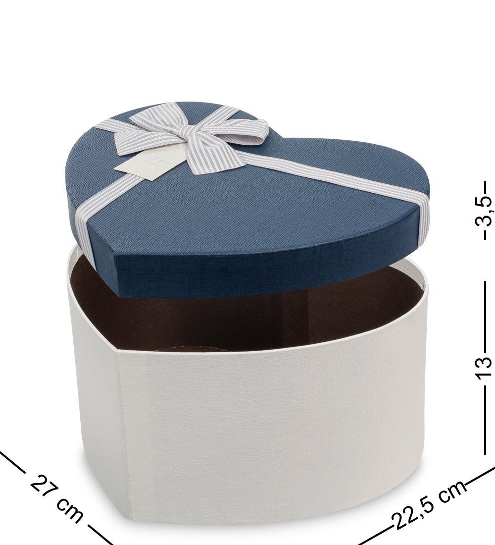 Packing Symphony WF-94-B Набор коробок из 3шт «Сердце» цв.молочн./син.