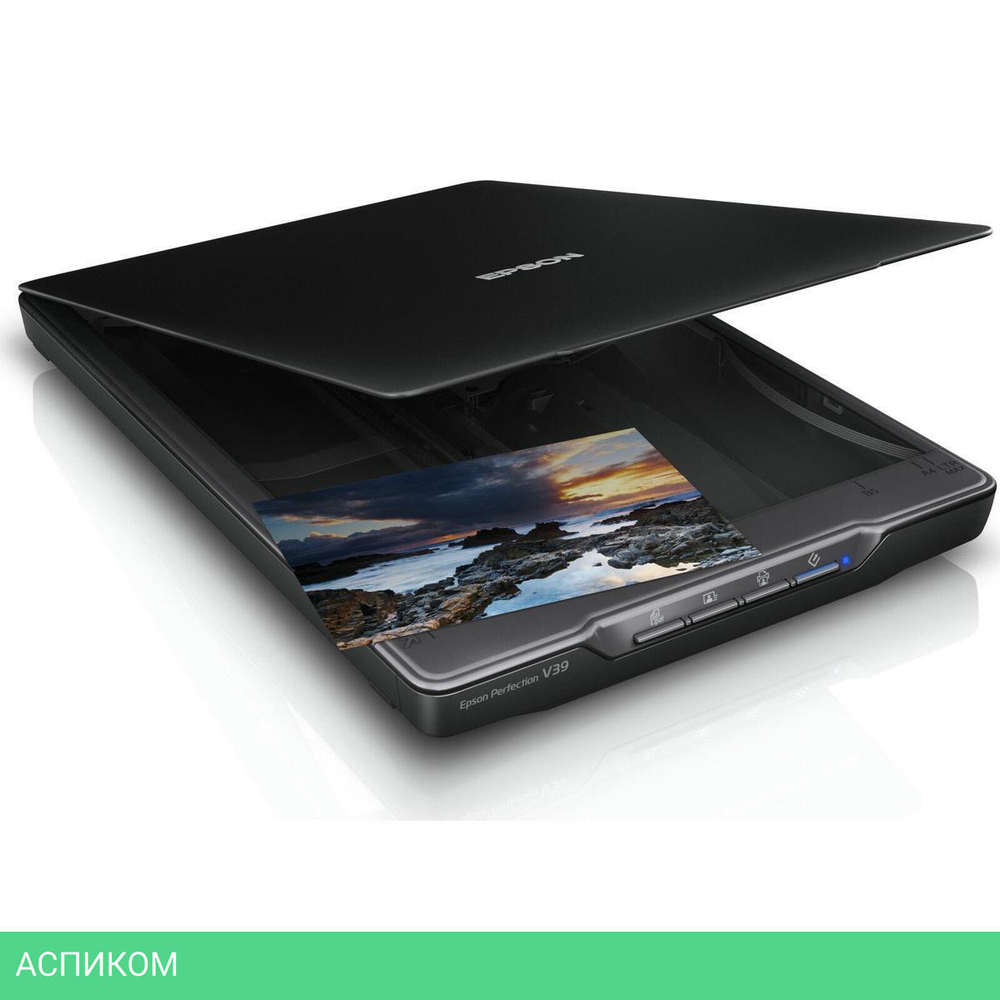 Сканер Epson Perfection V39II черный (B11B268401)