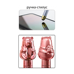 Ручка шариковая, автоматическая, Basir, синие чернила, стилус, серия "Капибара", поворотный механизм, разноцветный корпус с фигуркой, 36 шт