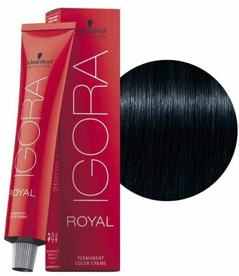 Schwarzkopf Professional Igora Royal краситель для волос, 1-1 черный сандре, 60 мл