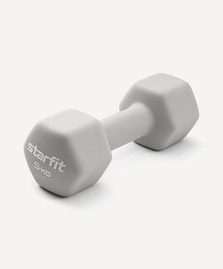 Гантель неопреновая STARFIT DB-201 5 кг, тепло-серый пастель
