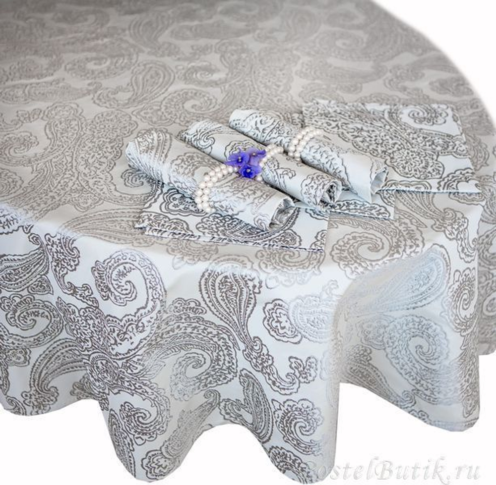 Скатерть 170x270 Proflax Rondo perlgrau Германия