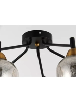 Люстра потолочная BOBO  E27*5*60W черный, бронза