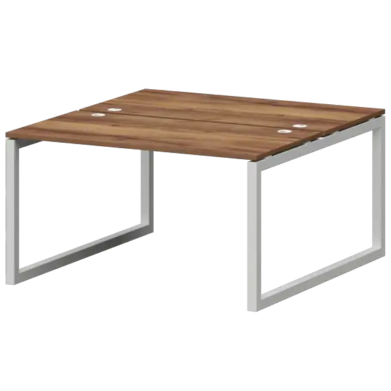 Бенч двойной на металлокаркасе СМС2-О-14К.149.Пр50  1400x1496x750 Смарт