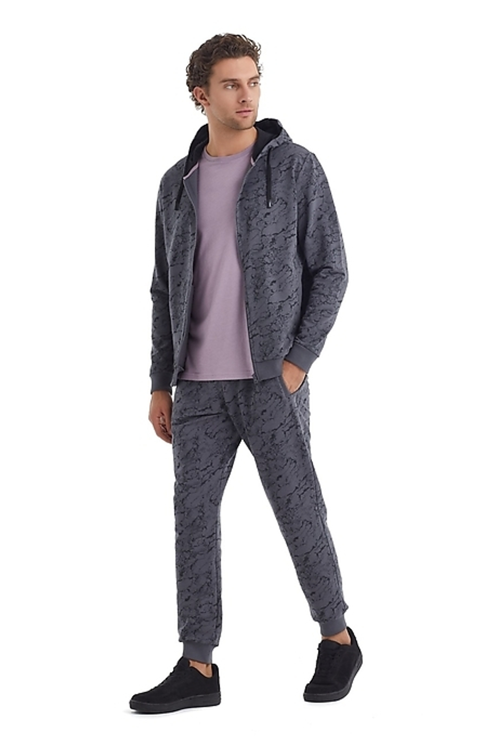 Толстовка с капюшоном антрацит