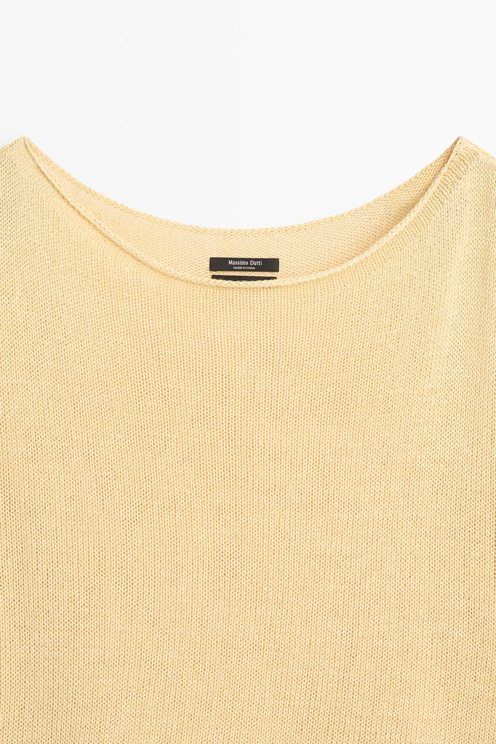 Massimo Dutti Свитер из 100% мерсеризованного хлопка, золотой