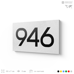 Номер на дверь 946, табличка на дверь для офиса, квартиры, кабинета, аудитории, склада, белая 120х70 мм, Айдентика Технолоджи