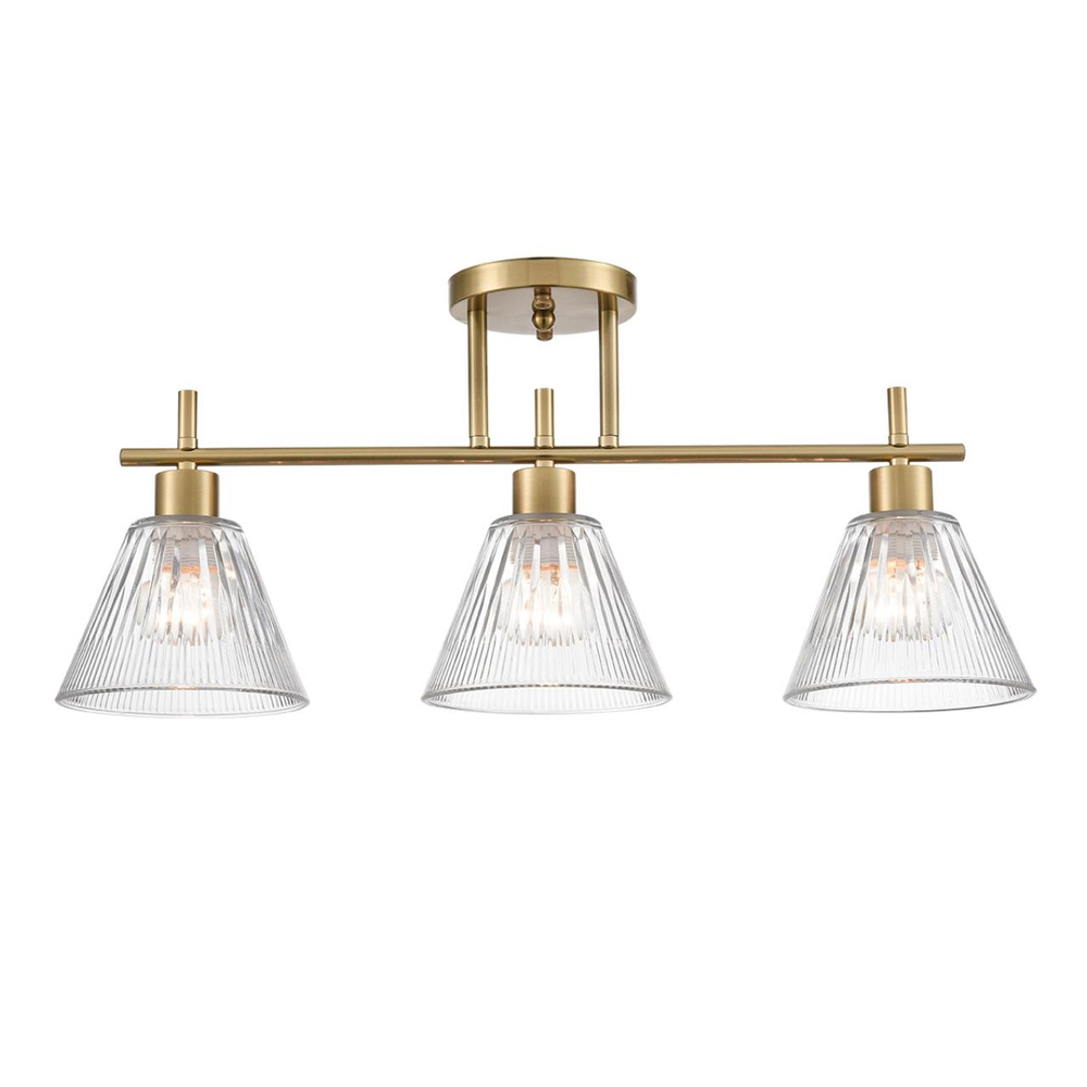 8188/3C COMFI LN26 218 латунь/прозрачный, металл/стекло Потолочный светильник E14 3*40W 220V VIVIAN