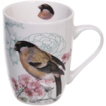 Кружка керамическая 370мл «Птицы в цветах»