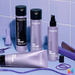 Matrix Total Results So Silver So Silver - лак для волос, нейтрализующий желтоватый оттенок /   200  ml  / GTIN 884486496485