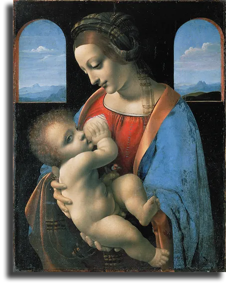Репродукция "Леонардо Да Винчи - Мадонна Литта"