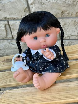 Пупс Nines 26см PEPOTE BLACK с закрывающими глазками (N0455A1)