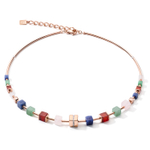 Колье Coeur de Lion Rose Gold Multicolor 5058/10-1561